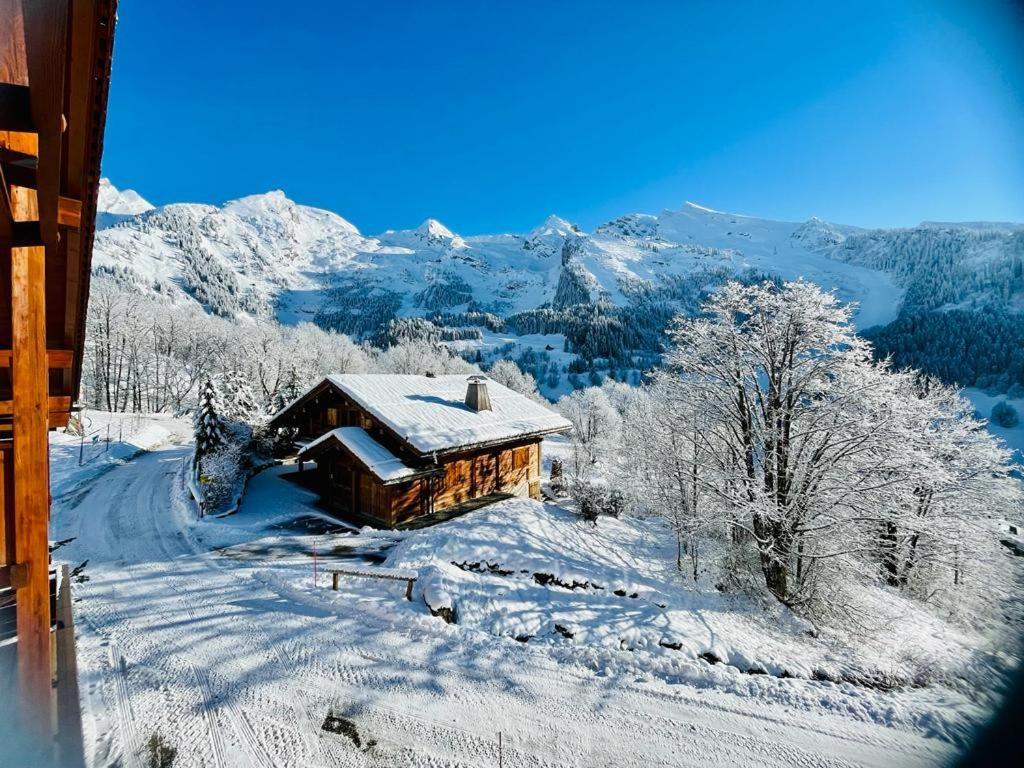 Cosymontagne - Le Chalet - 3Ch - 8 Pers- Terrasse Sud, Magnifique Vue Clusaz Zewnętrze zdjęcie