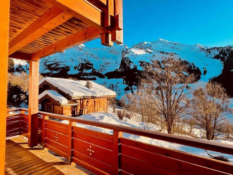 Cosymontagne - Le Chalet - 3Ch - 8 Pers- Terrasse Sud, Magnifique Vue Clusaz Zewnętrze zdjęcie